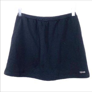 IZOD black vintage textured tennis skirt skort Size SMALL pickleball tennis golf